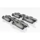 Armory Aca4810c 1/48 Mzbd-4ut W/ 4x Ofab-100-120 Soviet High-explosive Bombs Resin Ordnance Set W/ Pe Parts