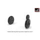 Armory Aw48032 1/48 Mikoyan Mig-9 Fargo / Mig-15 Fagot Early Wheels W/ Weighted Tires
