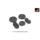 Armory Aw48317 1/48 F-104a/C Starfighter Early Wheels W/ Optional Nose Wheels Weighted