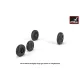 Armory Aw48317 1/48 F-104a/C Starfighter Early Wheels W/ Optional Nose Wheels Weighted