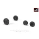 Armory Aw48317 1/48 F-104a/C Starfighter Early Wheels W/ Optional Nose Wheels Weighted