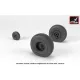 Armory Aw32311 1/32 Ah-64 Apache Wheels W/ Weighted Tires, Smooth Hubs