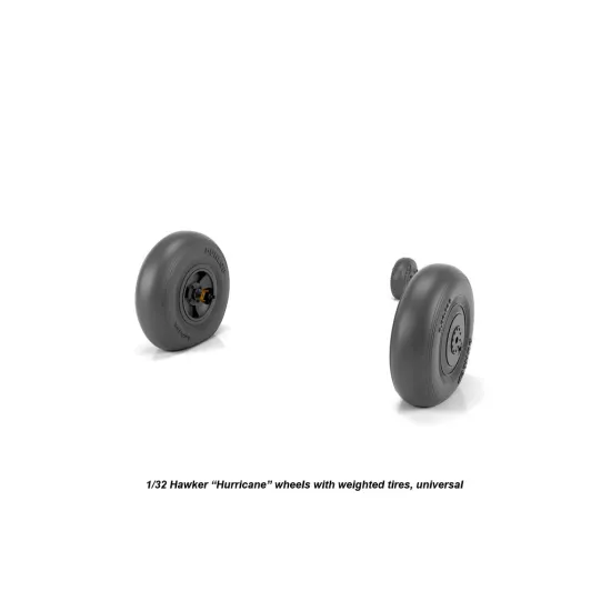 Armory Aw32403 1/32 Hawker Hurricane Wheels W/ Weighted Tires