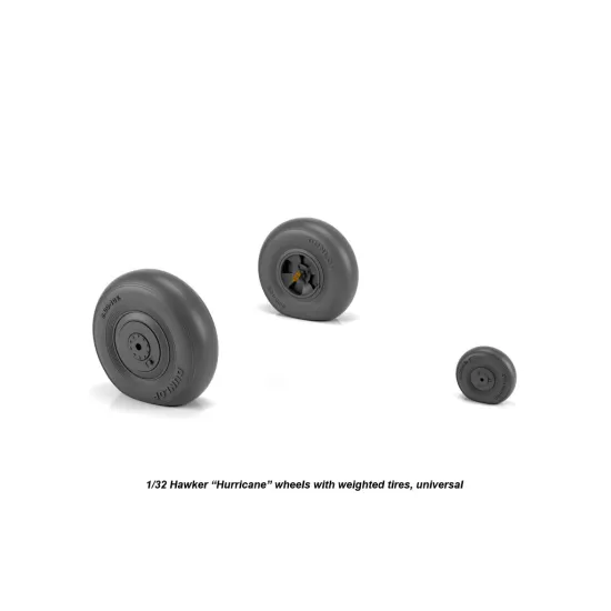 Armory Aw32403 1/32 Hawker Hurricane Wheels W/ Weighted Tires