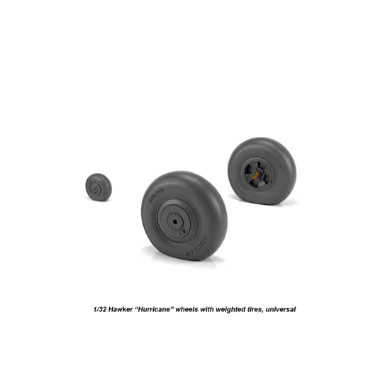 Armory Aw32403 1/32 Hawker Hurricane Wheels W/ Weighted Tires