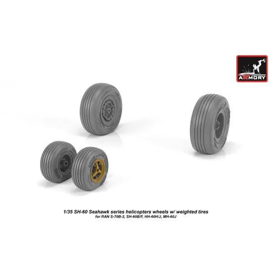 Armory Aw35302 1/35 Sh-60 Seahawk Wheels W/ Weighted Tires