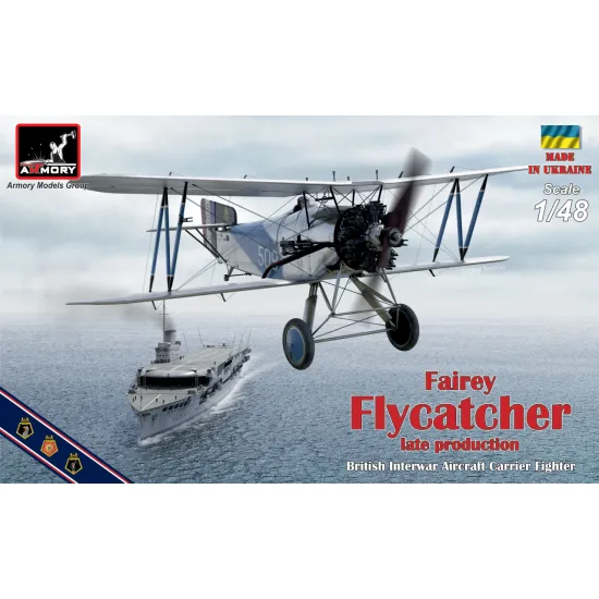 Armory Ar48002 1/48 Fairey Flycatcher British Interwar Faa Fighter, Late Version, W/ Jaguar-iv Engine