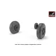 Armory Aw48327 1/48 F-14d Tomcat Late Type Wheels W/ Weighted Tires