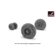 Armory Aw48327 1/48 F-14d Tomcat Late Type Wheels W/ Weighted Tires