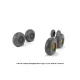 Armory Aw48412 1/48 Bac Tsr.2 Wheels W/ Weighted Tires, Type A Dl