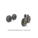 Armory Aw48413 1/48 Bac Tsr.2 Wheels W/ Weighted Tires, Type B Gy