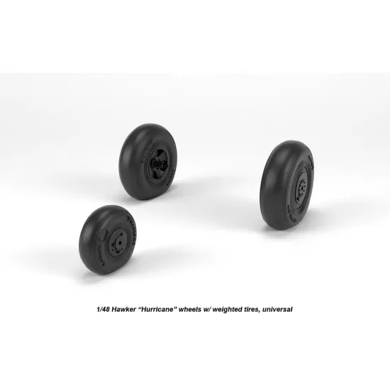 Armory Aw48414 1/48 Hawker Hurricane Wheels W/ Weighted Tires