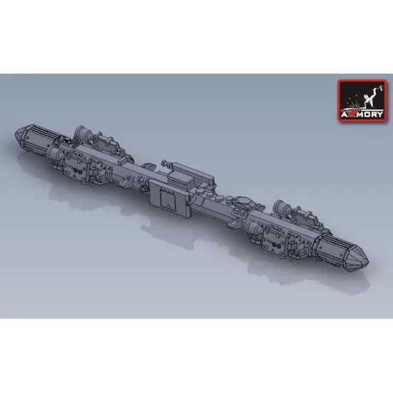 Armory Aca7268c 1/72 Ofab-100-120 100kg High-explosive Bombs And Mzbd-u4t Bomb Racks 8 Bombs And 2 Racks