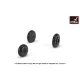 Armory Aw72053 1/72 Mikoyan Mig-9 Fargo / Mig-15 Fagot Early Wheels W/ Weighted Tires