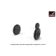 Armory Aw72053 1/72 Mikoyan Mig-9 Fargo / Mig-15 Fagot Early Wheels W/ Weighted Tires