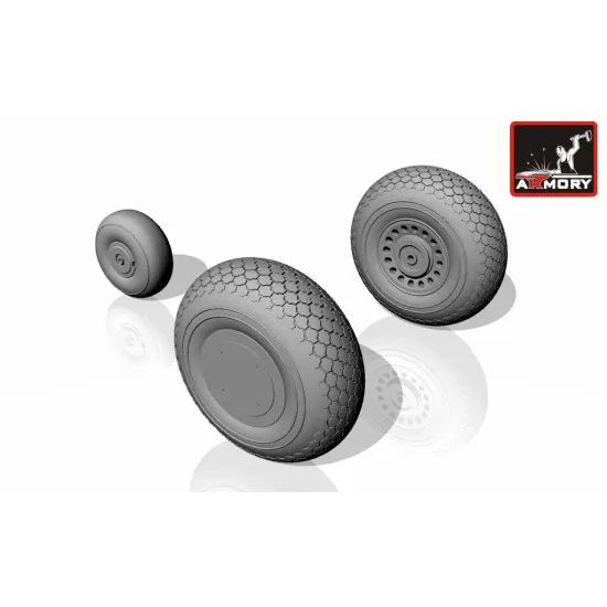 Armory Aw72302 1/72 A-20c Boston Wheels Mid