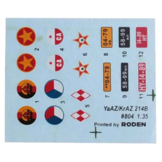 Us Stock Kraz-214b Soviet Military Truck 1/35 Roden 804