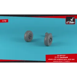 Armory Aw72337 1/72 F-111a/B/C/D Aardvark Wheels W/ Weighted Tires