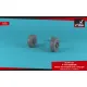 Armory Aw72337 1/72 F-111a/B/C/D Aardvark Wheels W/ Weighted Tires