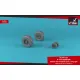Armory Aw72337 1/72 F-111a/B/C/D Aardvark Wheels W/ Weighted Tires