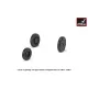 Armory Aw72410 1/72 Ee Lightning Wheels W/ Weighted Tires Late