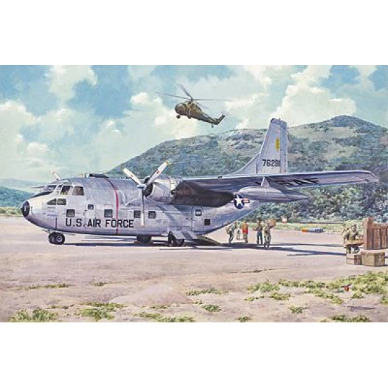 Plastic Model Aircraft Building Kit Fairchild C-123B Provider 1/72 Roden 056