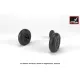 Armory Aw72416 1/72 Hawker Hurricane Wheels W/ Weighted Tires
