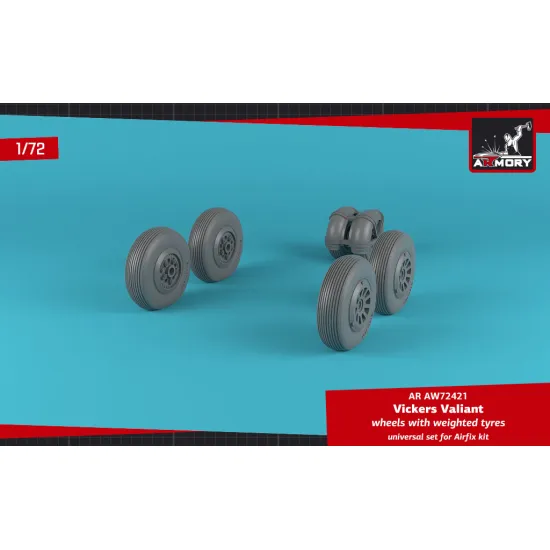 Armory Aw72421 1/72 A.w. Valiant Wheels W/ Weighted Tires