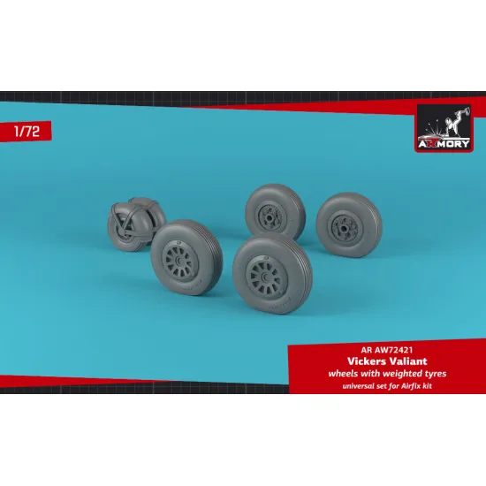 Armory Aw72421 1/72 A.w. Valiant Wheels W/ Weighted Tires
