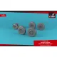 Armory Aw72421 1/72 A.w. Valiant Wheels W/ Weighted Tires