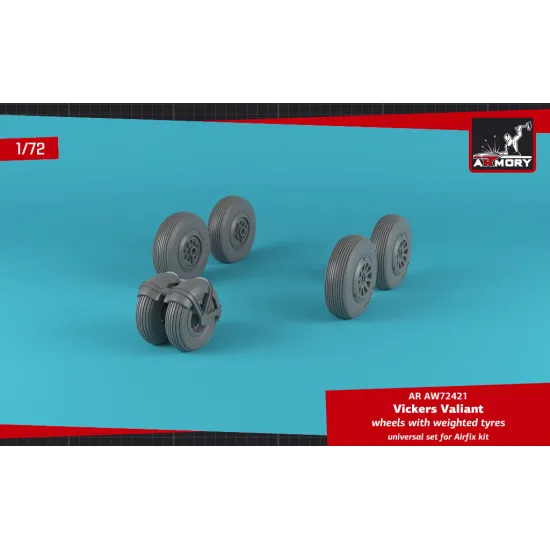 Armory Aw72421 1/72 A.w. Valiant Wheels W/ Weighted Tires