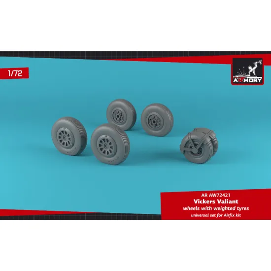 Armory Aw72421 1/72 A.w. Valiant Wheels W/ Weighted Tires