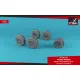 Armory Aw72421 1/72 A.w. Valiant Wheels W/ Weighted Tires