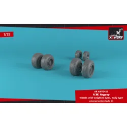 Armory Aw72422 1/72 A.w. Argosy Wheels W/ Weighted Tires Early Version