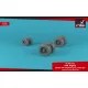 Armory Aw72422 1/72 A.w. Argosy Wheels W/ Weighted Tires Early Version