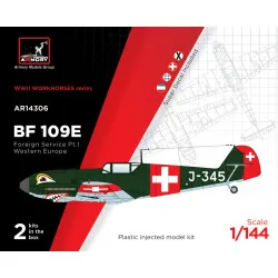 Armory 14306 1/144 Messerschmitt Bf 109e Foreign Service Aces Pt.1 Spain Switzeland Yugoslavia Serbia