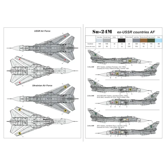 Armory 14702 1/144 Sukhoj Su-24m Fencer In Ex-ussr Countries Service Ussr Ukraine Belarus