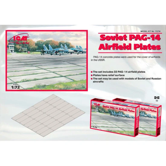 Soviet PAG-14 air-field plates 1/72 ICM 72214