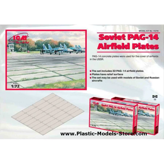 Soviet PAG-14 air-field plates 1/72 ICM 72214