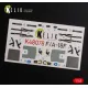 Kelik K48078 1/48 F A 18f Super Hornet Interior 3d Decals For Meng Kit