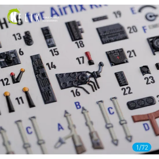 Kelik K72116 1/72 He 111 H6 Interior 3d Decals For Airfix Kit