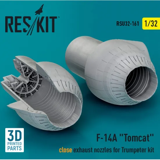 Reskit Rsu32-0161 1/32 F14a Tomcat Close Exhaust Nozzles For Trumpeter Kit 3d Printed