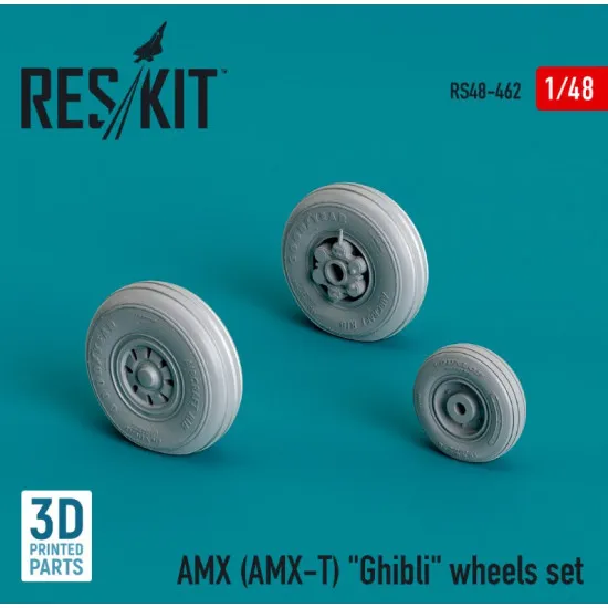 Reskit Rs48-0462 1/48 Amx Amx T Ghibli Wheels Set 3d Printed