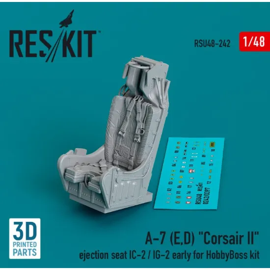 Reskit Rsu48-0242 1/48 A7 E D Corsair Ii Ejection Seat Ic 2 Ig 2 Early For Hobbyboss Kit 3d Printed