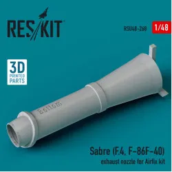 Reskit Rsu48-0268 1/48 Sabre F.4 F86 F40 Exhaust Nozzle For Airfix Kit 3d Printed