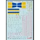 Foxbot 72-075 1/72 Stencils For Su27s P Su 27ub Ubm 1ukrainian Air Forces For Airfix Hasegawa Heller Icm Trumpeter Kits