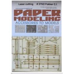 Orel 375/2 1/33 Fokker C.i Laser Cutting Model Kit