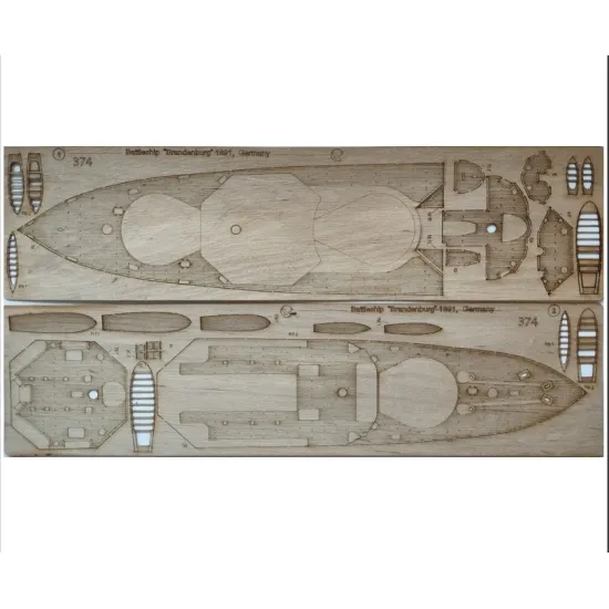 Orel 374/3 1/200 Brandenburg Decks Model Kit