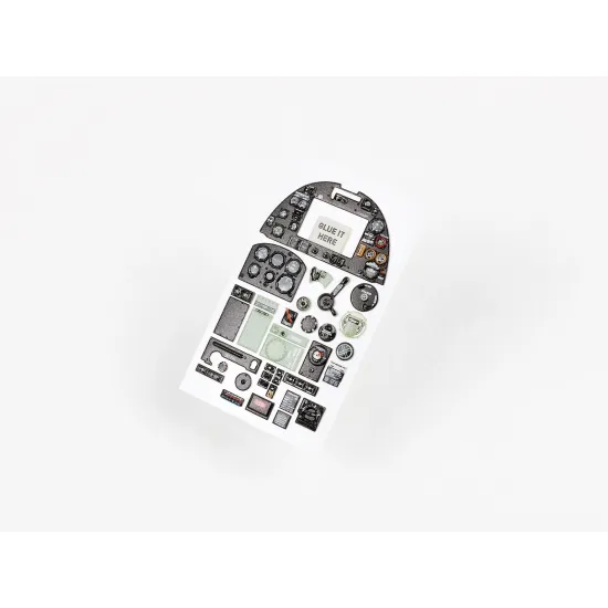 Red Fox Qs-24010 1/24 Hawker Typhoon Mk.ib 3d Acrylic Instrument Panel For Airfix