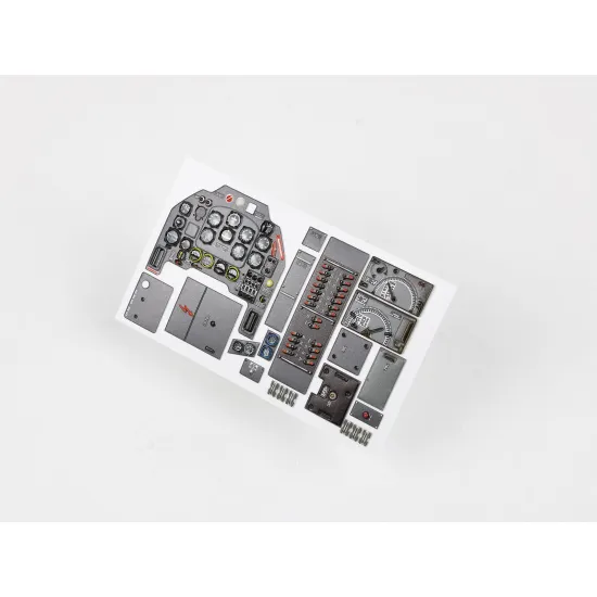 Red Fox Qs-24025 1/24 Junkers Ju-87r Stuka 3d Instrument Panel For Trumpeter Kit